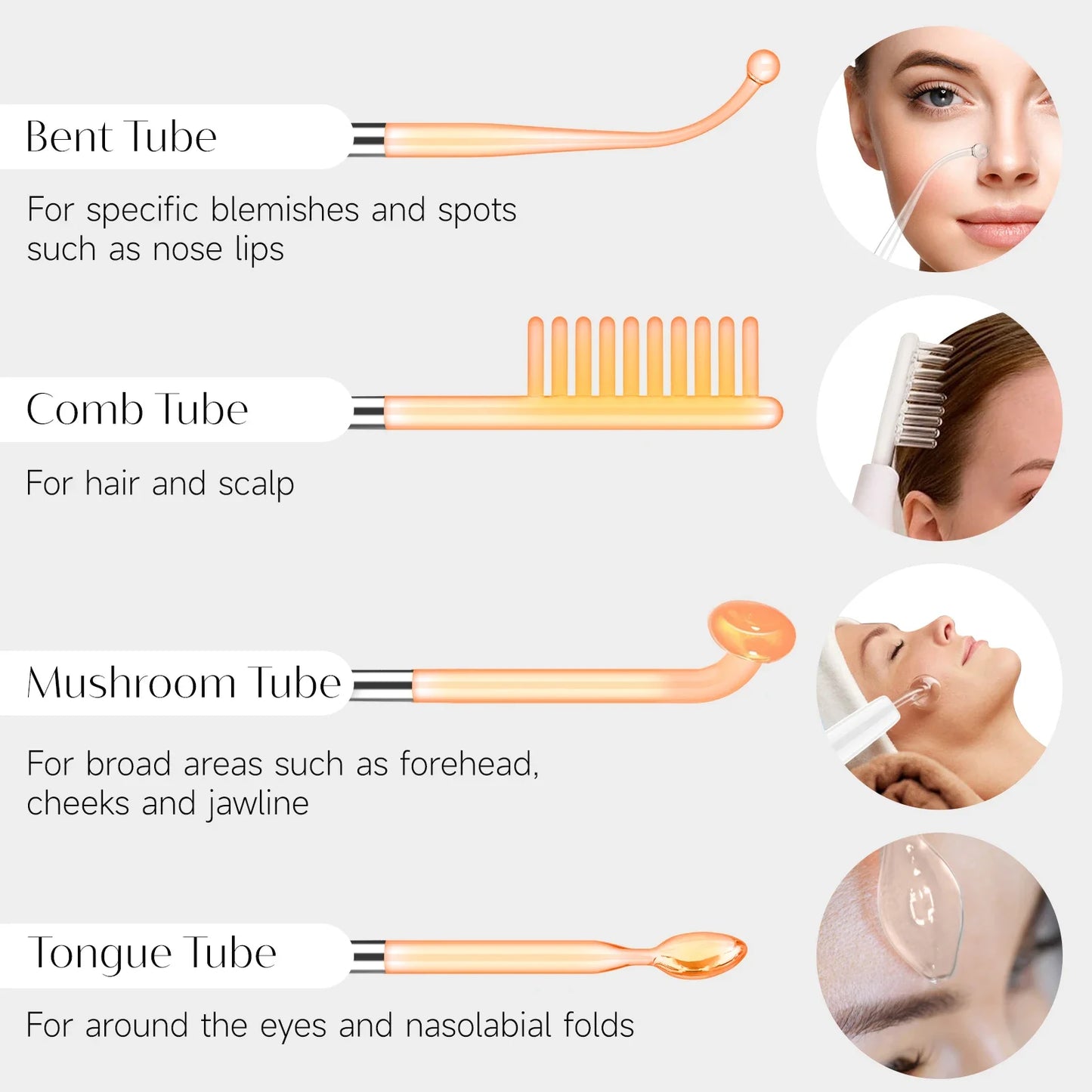 High Frequency Red Light Therapy Wand