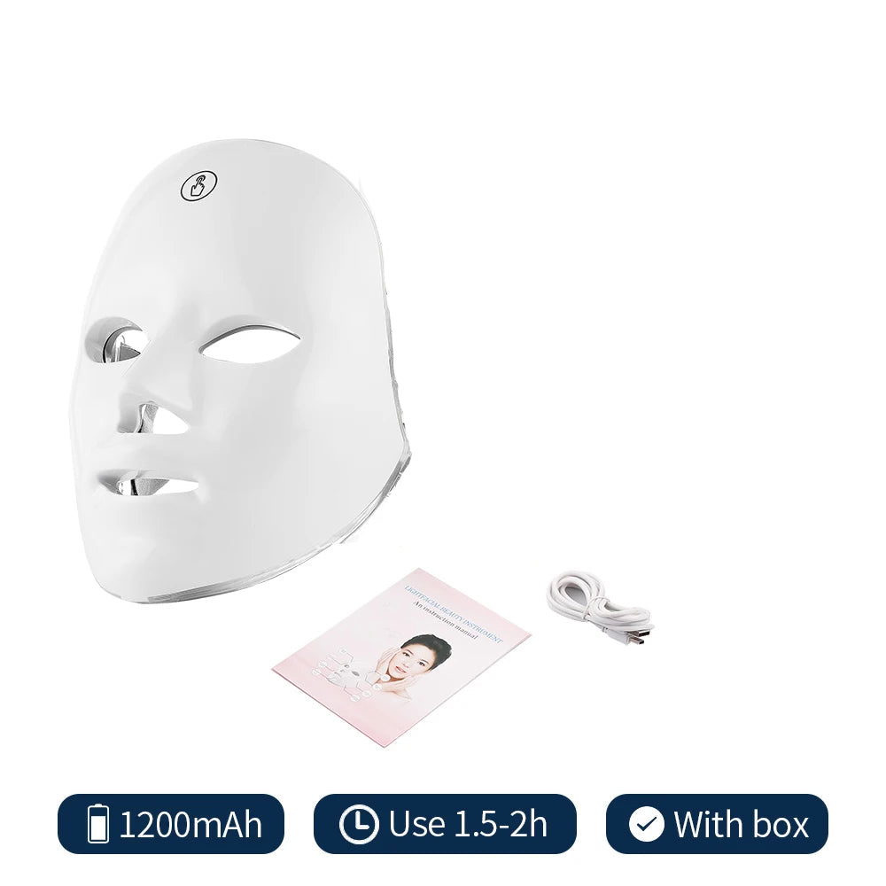 7 Colors LED Photon Facial Therapy Mask