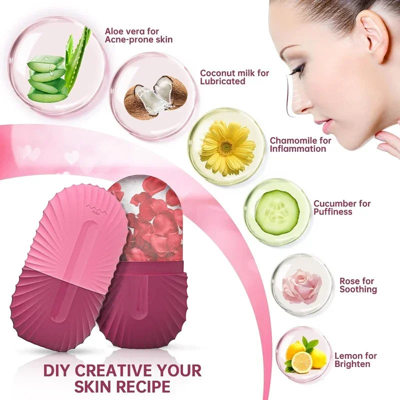 Silicone Ice Face Roller for Puffiness
