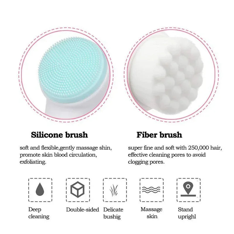 3D Silicone Facial Cleanser & Massage Brush