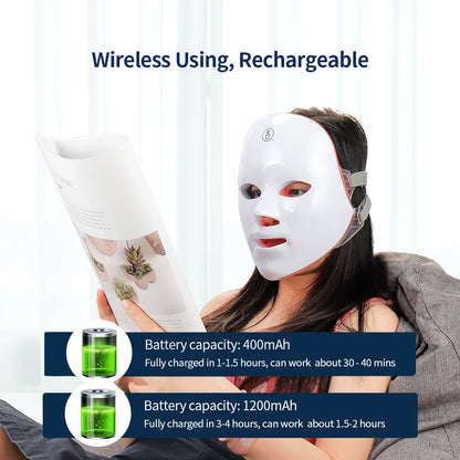 7 Colors LED Photon Facial Therapy Mask
