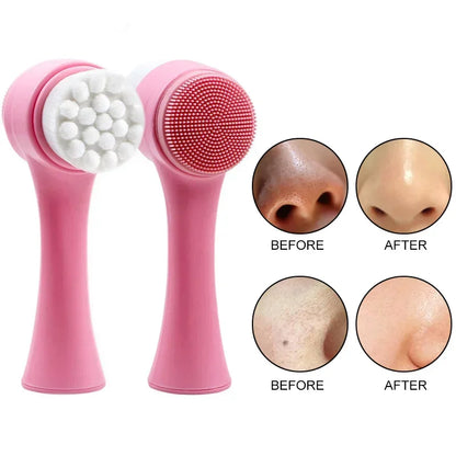 3D Silicone Facial Cleanser & Massage Brush