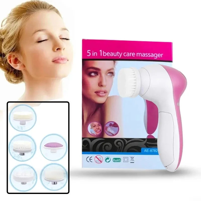 5-in-1 Electric Facial Brush & Pore Cleaner