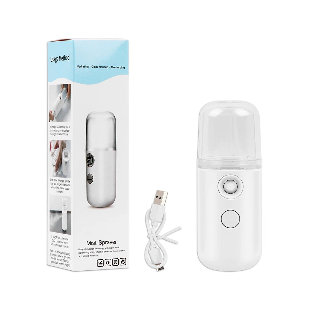 USB Rechargeable Nano Mist Face Steamer