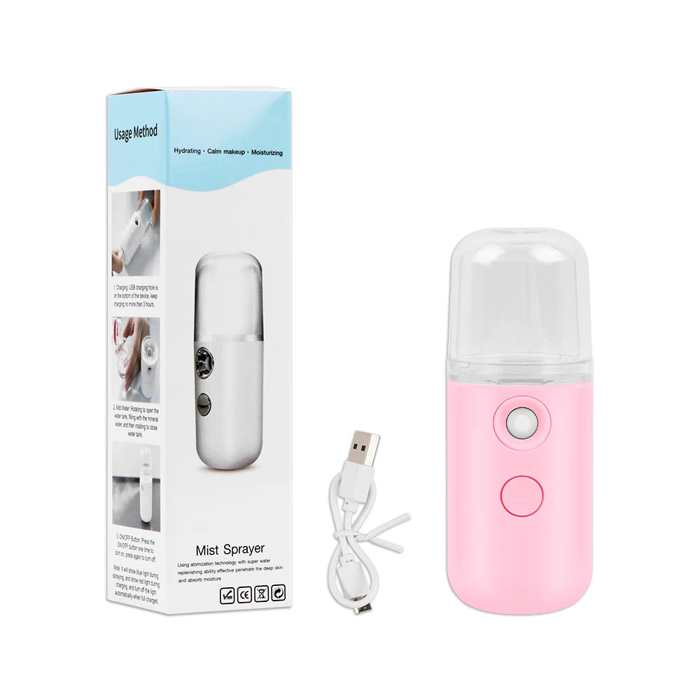 USB Rechargeable Nano Mist Face Steamer