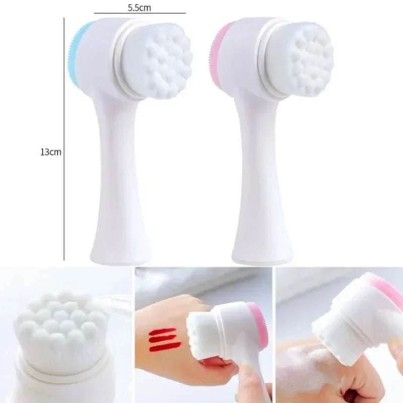 3D Silicone Facial Cleanser & Massage Brush